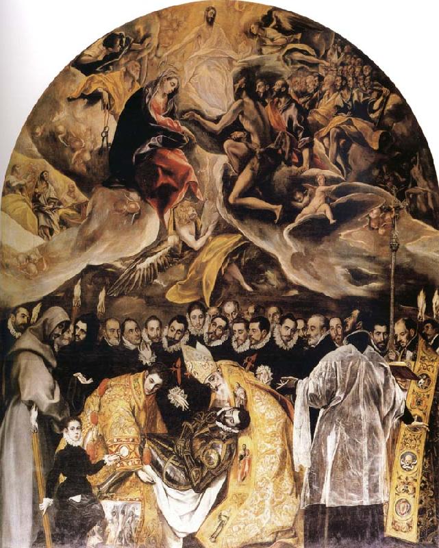 El Greco The Burial of Count Orgaz oil painting picture